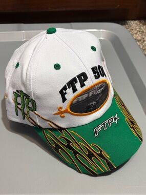 FTP 500 racing logos 6 panel cap. New. Authentic